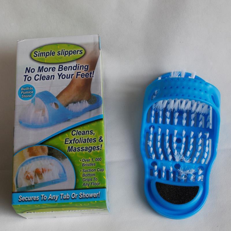 Foot Wash Artifact Brush Slippers Brush Bathroom Lazy Slippers