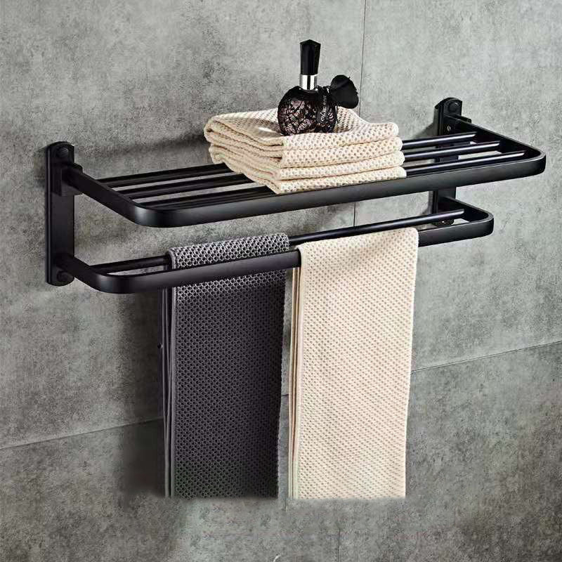 Perforated Space Bathroom Folding Shelf Bathroom