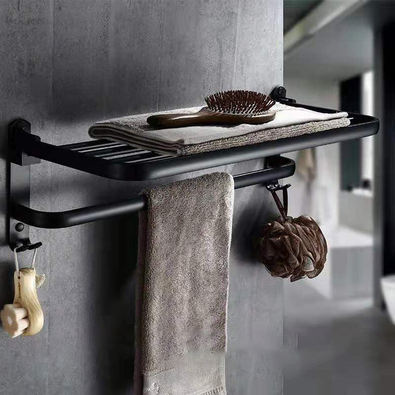 Perforated Space Bathroom Folding Shelf Bathroom