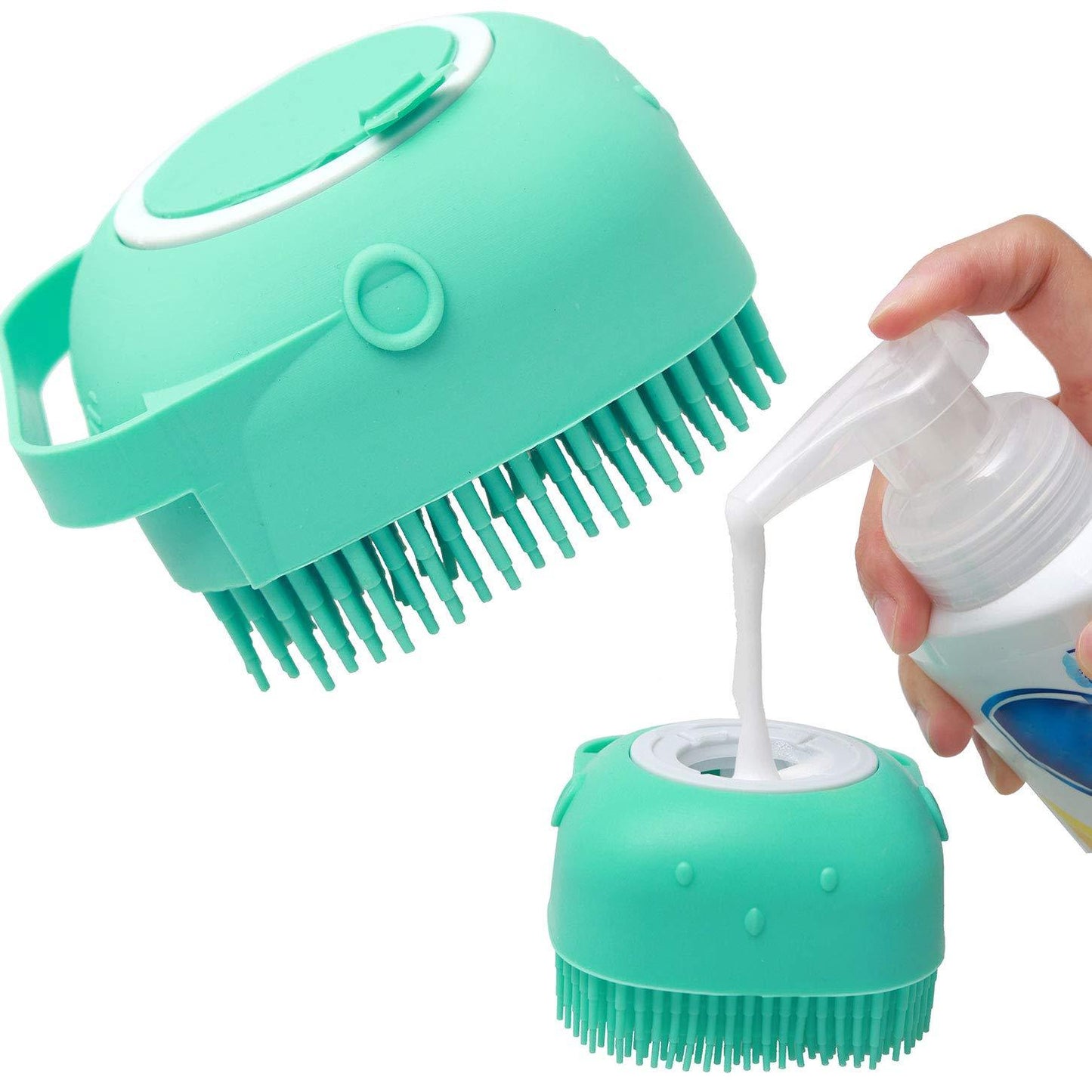 Shampoo Massager Brush Massage Comb Grooming Scrubber Shower Brush For Bathing Short Hair Soft Silicone Brushes
