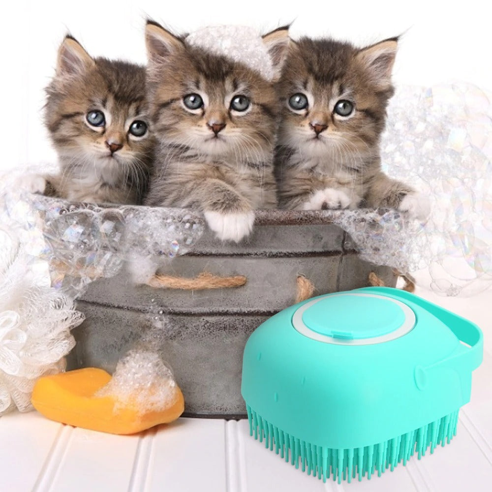 Shampoo Massager Brush Massage Comb Grooming Scrubber Shower Brush For Bathing Short Hair Soft Silicone Brushes
