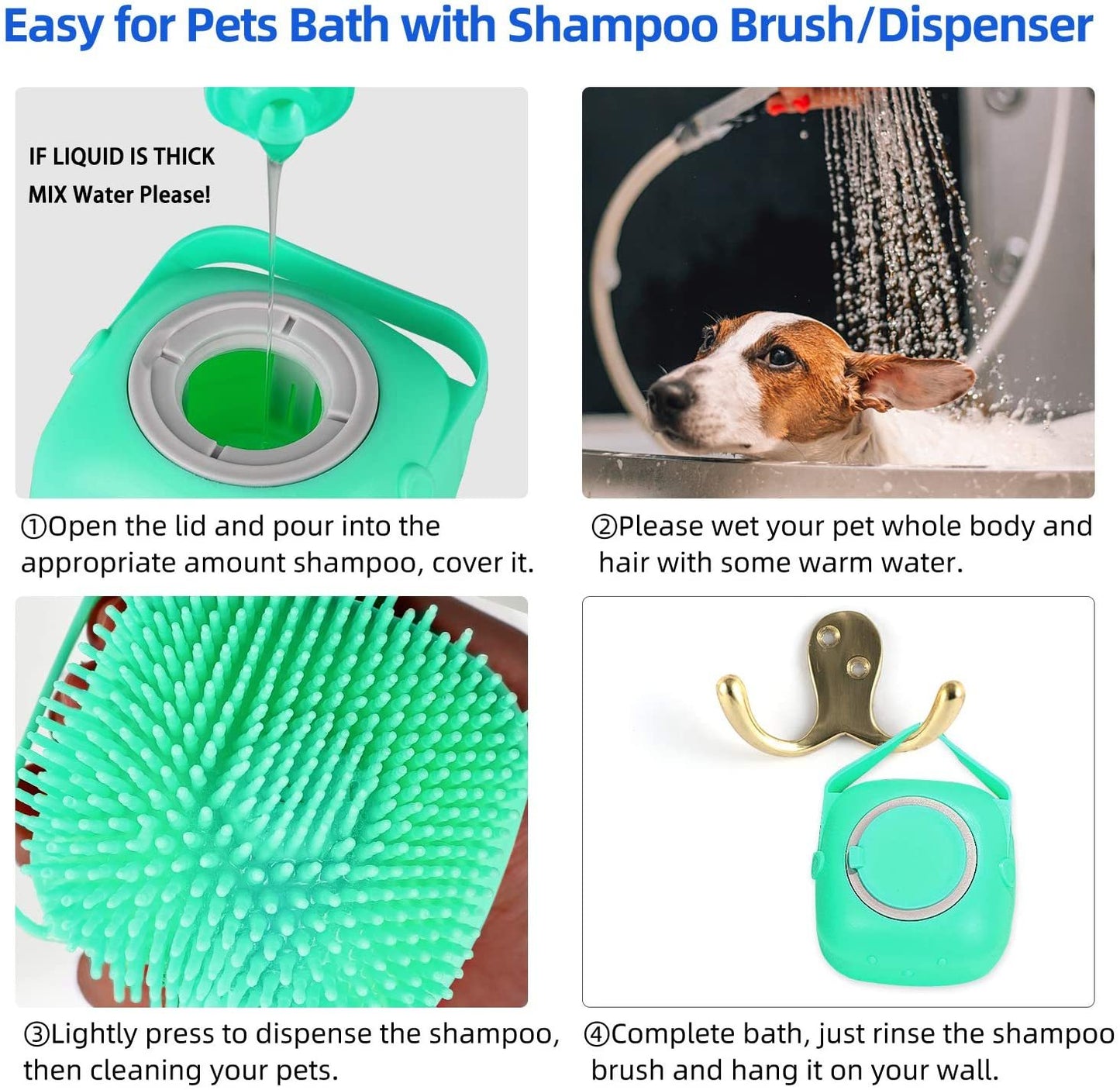 Shampoo Massager Brush Massage Comb Grooming Scrubber Shower Brush For Bathing Short Hair Soft Silicone Brushes