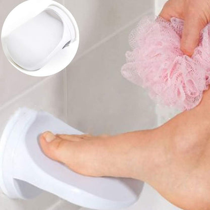 Bathroom Shower Pedal With Anti-slip Arms Safety Handle Foot Sticker For Home Hotel Shower And Shaving Legs