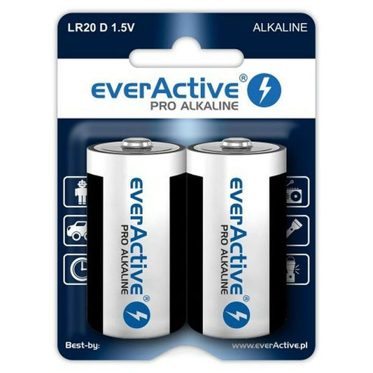 Batteries EverActive LR20 1,5 V (2 Units)-0